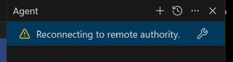 Reconnecting to remote authority